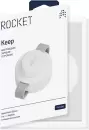 Беспроводное зарядное Rocket Premium Keep 3-в-1 (белый) фото 5