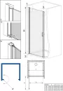 Душевая дверь Roxen Astra 580110-70B фото 4