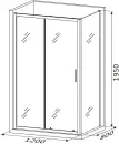 Душевой уголок Roxen Caspia 55060-120 (120х80) фото 2