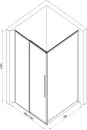 Душевой уголок Roxen Caspia 55060-120B (120х80) фото 2
