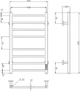 Полотенцесушитель Roxen Caspia BK-109W-8T 11070-5385B (черный) icon 2