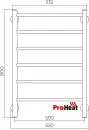 Полотенцесушитель ProHeat Line 50х80 (черный муар) icon 2