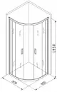 Душевой уголок Roxen Santi 55020-80B (80х80) фото 2