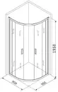 Душевой уголок Roxen Santi 55020-90B (90х90) фото 2