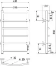 Полотенцесушитель Roxen Santi BK-109AW-6T 11030-4365B (черный) icon 2