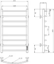 Полотенцесушитель Roxen Santi BK-109AW-8T 11030-5385B (черный) icon 2