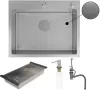 Кухонная мойка Roxen Simple 560220-60-GR фото 2