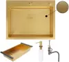 Кухонная мойка Roxen Simple 560220-60G-GR фото 2