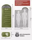 Спальный мешок RSP Outdoors Lager 250 L (оливково-зелёный, 220x75см, молния слева) фото 10
