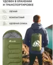 Спальный мешок RSP Outdoors Lager 450 L (оливково-зелёный, 220x75см, молния слева) фото 6