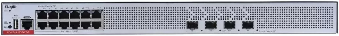 Управляемый коммутатор 3-го уровня Ruijie Networks RG-CS83-12GT4XS-P фото 2