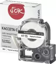 Картридж-лента для термопринтера Sakura BLK4WBA7 (черный на белом) фото 3