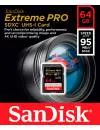 Карта памяти SanDisk Extreme PRO SDXC 64Gb (SDSDXXG-064G-GN4IN) фото 2