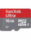 Карта памяти SanDisk MicroSDHC UHS-I 16Gb Class 10 + SD Adapter (SDSDQUI-016G-U4) фото 2