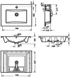 Умывальник Sanita Luxe Quadro 75 icon 5