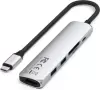 Док-станция Satechi 6-in-1 USB-C Slim Multiport Adapter ST-P6SS (серебристый) фото 3