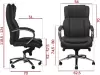 Офисное кресло SitUp Marsel Alum (PU black) фото 2