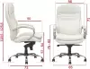 Офисное кресло SitUp Mido сhrome (экокожа Beige) фото 3