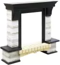 Каминокомплект Smolcom Stone Montebello + Fobos FX Brass RB -STD 5BRFX (темный орех) icon 2