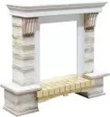 Каминокомплект Smolcom Stone Montebello + Fobos-s LUX BR (белый ваниль/патина коричневая) icon 2