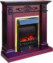 Каминокомплект Smolcom Verona + Fobos FX Brass RB-STD 5BRFX (махагон коричневый антик) icon