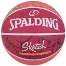 Баскетбольный мяч Spalding Sketch red icon