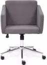 Офисное кресло TetChair Milan хром/флок (серый 29) icon 2