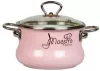 Кастрюля СтальЭмаль Maestro 8SO205S (розовый) icon