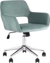 Офисное кресло Stool Group Ross Chrome Velvet Olive 61 (велюр серо-зеленый) icon