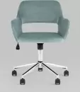 Офисное кресло Stool Group Ross Chrome Velvet Olive 61 (велюр серо-зеленый) icon 2