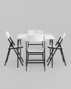 Комплект складной мебели Stool Group YX-ZFP86 (белый) фото 3