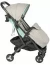 Прогулочная коляска Sundays Baby S600 Plus (черная база, серый/бирюзовый) фото 2