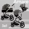 Детская универсальная коляска Sweet Baby Amare 3 в 1 (коричневый) icon 2