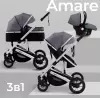 Детская универсальная коляска Sweet Baby Amare 3 в 1 (серый) icon 2