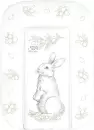 Пеленальный матрас Sweet Baby Foresta Magica Grigio Oliva 48x71 (заяц серый/оливковый) icon
