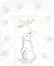 Пеленальный матрас Sweet Baby Foresta Magica Grigio Oliva 58x71 (заяц серый/оливковый) icon