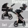 Детская универсальная коляска Sweet Baby Ranger 3 в 1 (black gold) icon 2