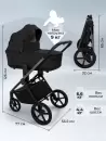 Детская универсальная коляска Sweet Baby SBL Elegante Therma 3 в 1 (черный) icon 3