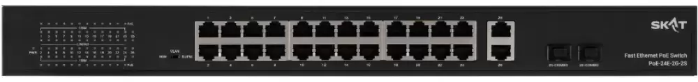 Неуправляемый коммутатор Бастион Skat PoE-24E-2G-2S фото 3