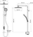 Душевая система Teska Tena DR2820C icon 2