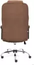 Офисное кресло TetChair Бергамо хром (флок, коричневый) icon 3
