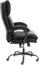 Офисное кресло Tetchair Chief metalBL кожзам/ткань (черный/черный стеганный) фото 7