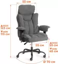 Кресло офисное Tetchair Comfy BL (ткань/серый) icon 5