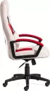 Кресло TetChair Driver (экокожа/ткань, белый/красный) фото 2