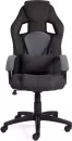Кресло TetChair Driver (флок/ткань, черный/серый) фото 4