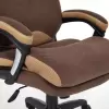 Кресло офисное TetChair Duke (флок/ткань коричневый/бронзовый) icon 2