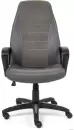 Офисное кресло TetChair Inter (искусственная кожа, флок, ткань, серый/металлик) icon 5