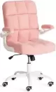 Офисное кресло TetChair Lugano Wh (ткань teddy, розовый) icon