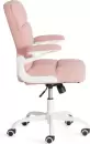 Офисное кресло TetChair Lugano Wh (ткань teddy, розовый) icon 2