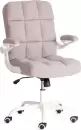 Офисное кресло TetChair Lugano Wh (ткань teddy, светло-серый) icon